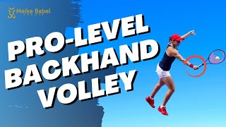 Improve your backhand volley technique  Tennis lesson [upl. by Dena]