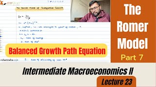 The Romer Model  Endogenous Technological Progress  Balanced Growth Path Equation Part 7 [upl. by Asin889]