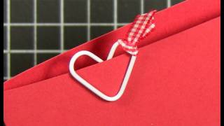 Heart Paper Clip  Make a Card Monday 58 [upl. by Namilus]