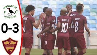 Nsingizini Hotspurs vs Stellenbosch 03 Andre de Jong Goal Devin Titus Goal and Highlights [upl. by Yendahc367]