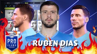 FIFA 22 Ruben Dias Pro Clubs Creation [upl. by Elleynod]