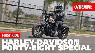 HarleyDavidson FortyEight Special  First Ride  OVERDRIVE [upl. by Halyahs]