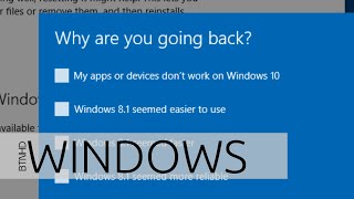 Uninstall Windows 10 and Downgrade to Windows 81 [upl. by Daren]