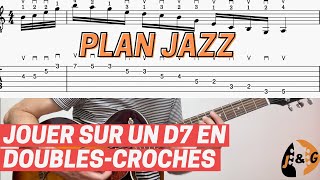 Tuto technique guitare jazz  Plan solo sur D7 façon George Benson [upl. by Chlores]