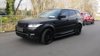 Range Rover satin black vinyl wrap by Carstyle Dublin [upl. by Coheman]