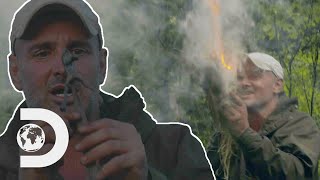 Ed Stafford Makes A Fire In The Rain  Ed Stafford First Man Out [upl. by Jaala]