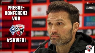 SV Waldhof Mannheim vs FC Ingolstadt 04 Schanzer Pressekonferenz mit Guerino Capretti [upl. by Maxia642]