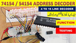 679 S74154 4 to 16 line decoder  demultiplexer [upl. by Cleopatre]