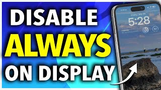 How To Turn Off Always On Display on iPhone [upl. by Other]