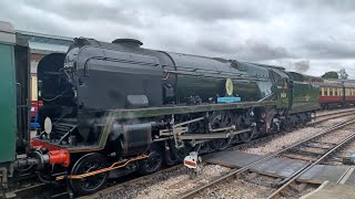 Battle of Britain 34059 Sir Archibald Sinclair departs Horsted Keynes Bluebell Railway 20072024 [upl. by Maxie]