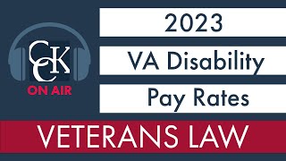 2023 VA Disability Pay Chart and Compensation Rates [upl. by Nala559]