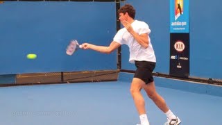 Milos Raonic  Forehands in Slow Motion [upl. by Ros593]