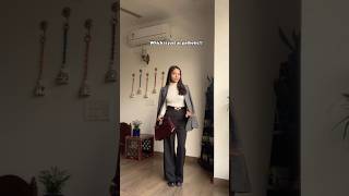 Different ways to style a blazer🤍ytshorts winterfashion capsulecloset blazer outfitideas [upl. by Inattirb]