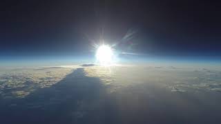 Weather Balloon at 70000 feet near sunset Cumulonimbus Incus [upl. by Beekman755]