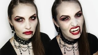 Mroczna Bohaterka  Charakteryzacja na Wampira Halloween Makeup Tutorial [upl. by Milissa]