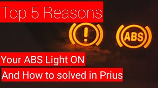 Prius Hybrid Top 5 Reasons Abs light on C1391 Abnormal leak in Accumulator [upl. by Ahsened]