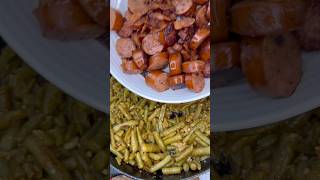 Keto Loaded Green Beans with Bacon Sausage and Garlic shorts [upl. by Mariko]