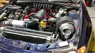 2005 Pontiac GTO 53 88mm Turbo BTR cam untuned startup [upl. by Atinreb532]