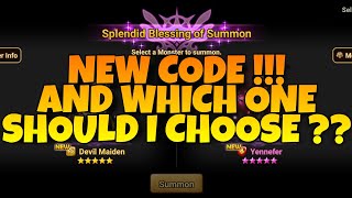 EXPIRED CODE 😅 BTW WHICH ONE SHOULD I CHOOSE  SUMMONERS WAR [upl. by Hannala]