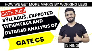 GATE SUBJECT WISE WEIGHTAGE FOR CSE  GATE SYLLABUS OF GATE COMPUTER SCIENCE  GATE CSE ANALYSIS [upl. by Epuladaugairam129]