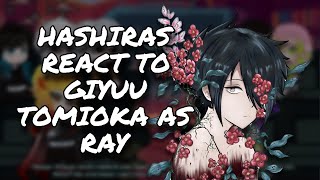 Hashiras React To Giyuu Tomioka As Ray  Demon Slayer  Neverland  Gacha Club  ᴱᴺᴳ ᴿᵁ [upl. by Tezil]