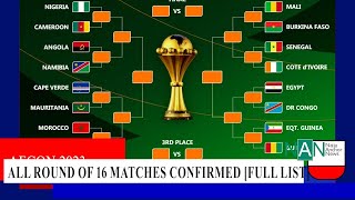 AFCON 23 All Round of 16 matches confirmed Full list NaijaAnchorNews [upl. by Edya917]