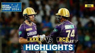 RCB vs KKR Highlights Kolkata Knight Riders Beat Royal Challengers Bengaluru By 7 Wickets  IPL [upl. by Oneg865]