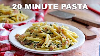 20 Minute Zucchini Pasta Recipe  Perfect Weeknight Meal [upl. by Basso]