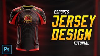 Esports Jersey Design Tutorial in Photoshop CC 2018 [upl. by Nivlag]