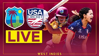 🔴 LIVE  West Indies v USA  U19s Women  4th T20 [upl. by Aidua]