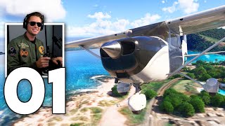 Microsoft Flight Simulator 2024 Career  Part 1  The Beginning [upl. by Denys]