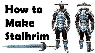 Skyrim How To Craft Stalhrim Weapons amp Armor Dragonborn DLC [upl. by Marelda]