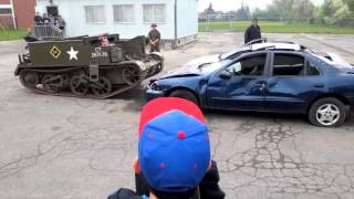 A Bren Gun Carrier will drive over Cars [upl. by Mellitz830]