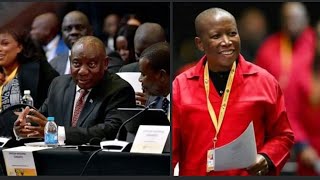 The EFF Julius Malema remarks after Cyril Ramaphosa got reelected as President of South Africa [upl. by Tartaglia94]