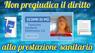 Fascicolo sanitario elettronico  La revoca del consenso allaccesso ai dati personali [upl. by Elleivad]