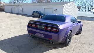 2019 Plum Crazy Dodge Challenger RT Widebody Scat Pack Plus Startup amp Walkaround For Sale Sold [upl. by Harbed82]