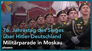 Militärparade zum 76 Jahrestag des Sieges über HitlerDeutschland [upl. by Ydur327]