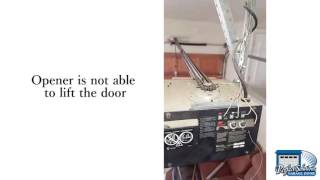 Garage Door Makes a Sound But Won’t Open [upl. by Artie766]