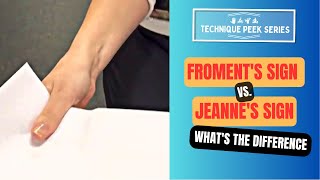 Froments Sign vs Jeannes Sign  Technique Peek Series [upl. by Nevin915]