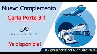 ¡Carta Porte 31 Ya disponible Conoce los requisitos de este nuevo complemento [upl. by Kifar]