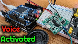 Make A Voice Activated Mp3 Player Using Arduino and MOVI Voice Recognition Synthesizer Shield [upl. by Emina807]