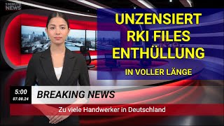 Unzensiert  Corona RKI Files Enthüllung in voller Länge  Pressekonferenz Protokolle ungeschwärzt [upl. by Norud]