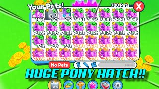 HATCHING HUGE PONY EXCLUSIVE ON LIVE [upl. by Egedan363]