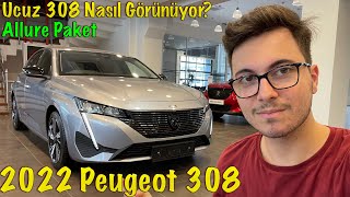 ORTA PAKET 2022 YENİ PEUGEOT 308 ALLURE 12  SHOWROOM İNCELEMESİ VE FİYATI GOLF ASTRADAN İYİ Mİ [upl. by Samanthia]