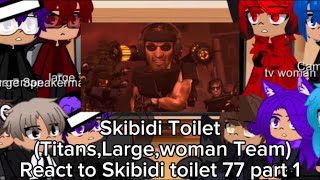 Skibidi toilet React to Skibidi toilet 77 part 1 [upl. by Rothenberg343]