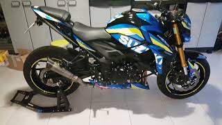 SUZUKI GSXS 750  SILENCIEUX SC PROJECT S1 [upl. by Anirtal]