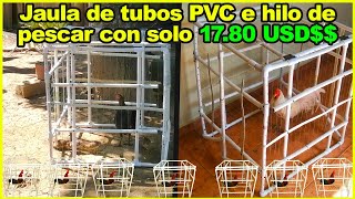 Como hacer una jaula de tubos PVC para gallinas🦃 gallos🐓 patos 🦆guineas y otras aves😱😱😱 [upl. by Ailecec]