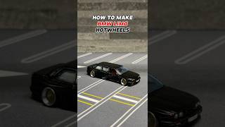 HOW TO MAKE BMW LIMO HOTWHEELS hotwheels bmw limo diy tutorial [upl. by Sadonia]