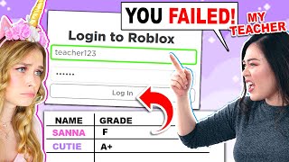 I LOGGED Into My TEACHERS ROBLOX ACCOUNT Roblox [upl. by Demetri411]