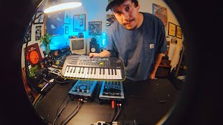 Making A Beat Tape With A Thrift Store Keyboard [upl. by Dent879]